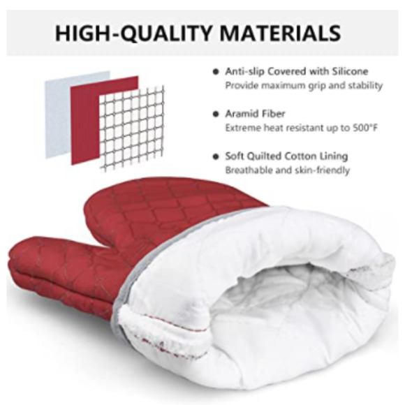 HOT! IXO 6Pc Silicone Surface Oven Mitts and Pot Holders - Picture 6 of 7